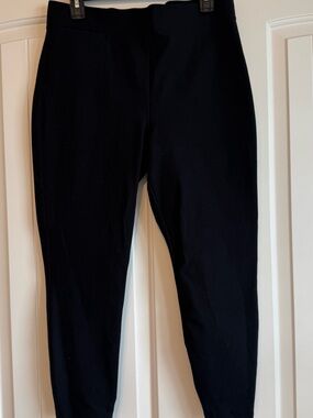 Quince Ultra Stretch Ponte Skinny Pants Black Large Petite LP Pull On